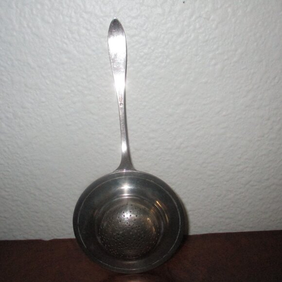 Sterling Silver Tea Strainer Antique - Picture 2 of 2